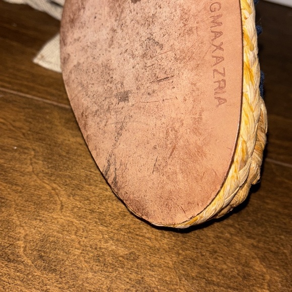 BCBGMAXAZRIA Denim Wedge Ankle Lace Sandals - Picture 6 of 8